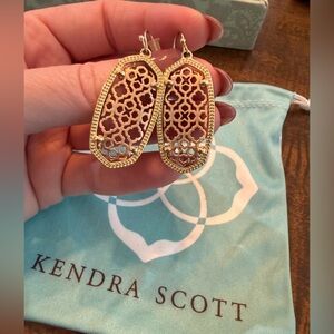 Kendra Scott Rose Gold/Gold Filigree Earrings